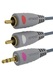 Кабель Belsis Jack 3.5 mm вилка - 2xRCA вилка, GOLD, стерео-аудио, 1.8 м