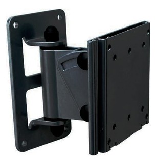 Кронштейн Kromax DIX-2 для ТВ 15"-26",настенный, 2 ст. наклон, до 30 кг, черный