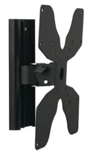 Кронштейн Kromax TITAN-7 для ТВ 17"-37",настенный, 2 ст. наклон, до 25 кг, черный