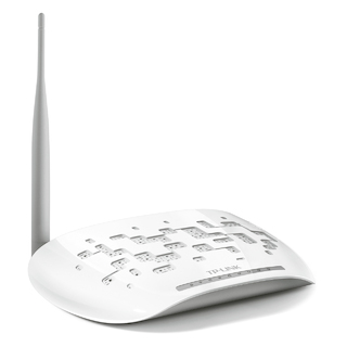 Модем TP-Link TD-W8951ND ADSL2+ 802.11g/n xDSL RJ-45 VPN +Router белый