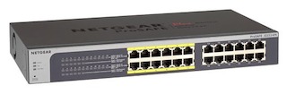 Коммутатор NetGear (JGS524PE-100EUS) 24-порта 10/100/1000BASE-T PoE+
