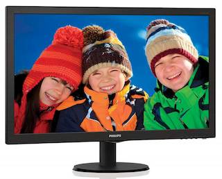 Монитор Philips 27" 273V5QHAB (00/01) черный AMVA LED 5ms 16:9 DVI HDMI M/M матовая 300cd 1920x1080 D-Sub 1080p 4.53кг