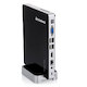 Неттоп Lenovo IdeaCentre Q190 SL i3 3217U (1.8)/4Gb/500GbHDG4000/CR/Windows 8 Single Language/GbitEth/WiFi/черный/серебристый
