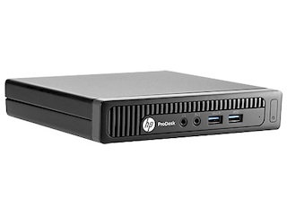 ПК HP ProDesk 400 G1 DM i5 4590T (3.1)/4Gb/500Gb/Linux Ubuntu 64/GbitEth/65W/клавиатура/мышь/черный