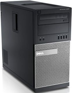 ПК Dell Optiplex 9020 MT i5 4590 (3.3)/4Gb/500Gb 7.2k/HDG/DVDRW/Windows 7 Professional 64/клавиатура/мышь