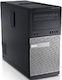 ПК Dell Optiplex 9020 MT i5 4590 (3.3)/4Gb/500Gb 7.2k/HDG/DVDRW/Windows 7 Professional 64/клавиатура/мышь