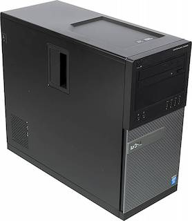 ПК Dell Optiplex 9020 MT i7 4790 (3.6)/2x4Gb/500Gb+8Gb 5.4k/HD4600/DVDRW/Win 7 Prof 64 upgrade to Windows 8.1 Pro 64 /клавиатура/мышь