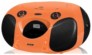 Аудиомагнитола BBK BX110U оранжевый/черный 3.6Вт/CD/CDRW/MP3/FM(an)/USB