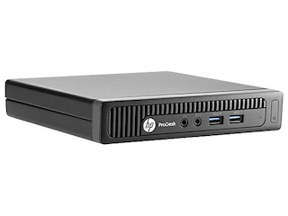 ПК HP ProDesk 600 G1 desktop mini DM i5 4590T (2)/4Gb/500Gb 7.2kHDG4600/Windows 7 Professional 64/GbitEth/65W/клавиатура/мышь/черный