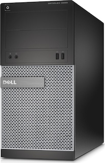 ПК Dell Optiplex 7020 MT i5 4590 (3.3)/4Gb/1Tb/DVDRW/Win 7 Prof 64 upgrade to Windows 8.1 64 /клавиатура/мышь
