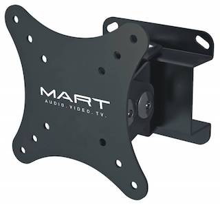Кронштейн для телевизора MART 105S черный 10"-26" макс.25кг настенный фиксированный