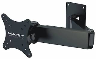 Кронштейн для телевизора MART 107S черный 10"-26" макс.15кг настенный фиксированный