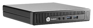 ПК Мини HP ProDesk 600 G1 SL Cel G1840T (2.4)/4Gb/500GbHDG/Windows 7 Professional 64/Eth/WiFi/клавиатура/мышь/черный
