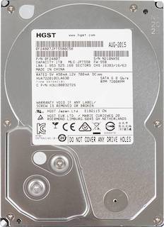 Жесткий диск HGST SATA-III 1Tb HUA722010CLA630 Ultrastar A7K2000 (7200rpm) 32Mb 3.5"