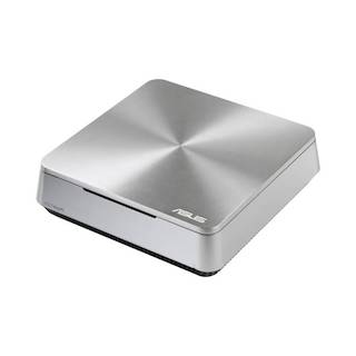 Неттоп Asus VivoPC VM40B-S185V slim Cel 1017U (1.5)/2Gb/500Gb/HDG/Windows 8.1 Bing/GbitEth/WiFi/BT/65W/серебристый