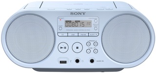 Аудиомагнитола Sony ZS-PS50 голубой 4Вт/CD/CDRW/MP3/FM(dig)/USB