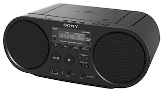 Аудиомагнитола Sony ZS-PS50 черный 4Вт/CD/CDRW/MP3/FM(dig)/USB