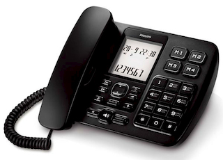 Телефон проводной Philips CRX500B/51 черный