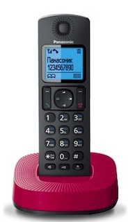 Р/Телефон Dect Panasonic KX-TGC310RUR черный/красный