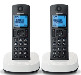 Р/Телефон Dect Panasonic KX-TGC312RU2 черный/белый