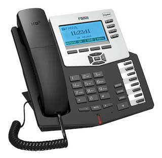Телефон Fanvil C62, IP,2xEthernet 10/100 Мб/с, SIP 4 линии, IAX2 протокол 1 линия, HD аудио, PoE, БП