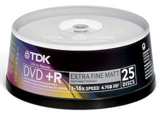 Диск TDK DVD+R 4.7Gb 16x Cake Box Printable (50шт) (T19919-69) DVD+R47PWWCBED50