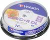 Диск DVD+R Verbatim 8.5Gb 8x Cake Box (10шт) Double Layer (43818)