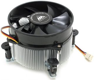 Вентилятор Glacialtech IceHut 1150 CU PWM Soc-1150/1155/1156/ 4pin 18-35dB Al+Cu 105W 440g клипсы BULK