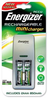 Зарядное устройство Energizer Mini +2BL AAA 850mAh (630928)