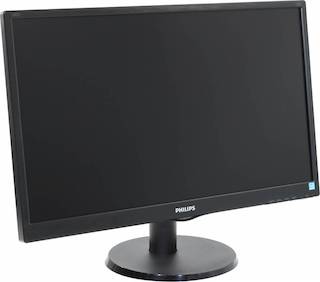 Монитор Philips 23.8" 240V5QDSB (00/01) черный ADS-IPS LED 16:9 DVI HDMI матовая 250cd 1920x1080 D-Sub FHD 4.09кг