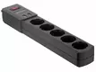 Сетевой фильтр DEFENDER 1.8M DFS 451 5OUTL, 2 USB-порта, 5 розеток
