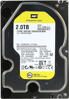 Жесткий диск WDC SATA 2TB 7200RPM 6GB/S 128MB