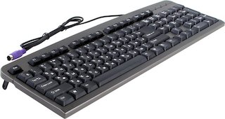 Клавиатура DEFENDER PS2 ELEMENT HB-520 PS/2 RU,серый,полноразмерная
