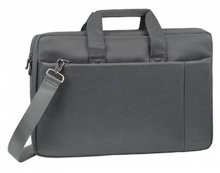 Сумка для ноутбука 17" Riva 8251 серый полиэстер