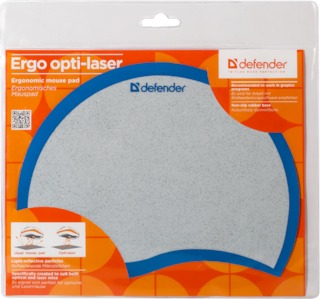 Коврик для мышки DEFENDER OPTI LASER ERGO BLUE
