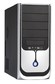 Корпус LinkWorld 323-18 black/silver C2228 w/o PSU ATX USB Audio Fan AirDuct