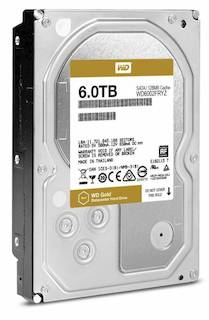 Жесткий диск WD Original SATA-III 6Tb WD6002FRYZ Gold (7200rpm) 128Mb 3.5"