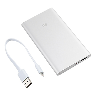 Внешний аккумулятор Xiaomi Mi Power Bank 5000mAh USB 2.1A silver