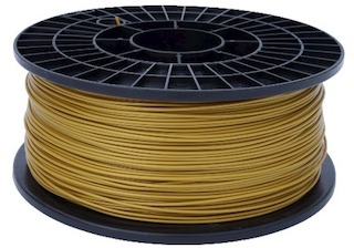 Пластик PLA 1.75mm 3D Робит 1kg Латунь