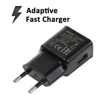 Сетевое з/у ORIENT 2.1A USB Fast Charging black (PU-2501)