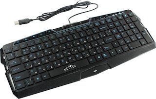 Клавиатура Oklick 460M черный USB slim Multimedia