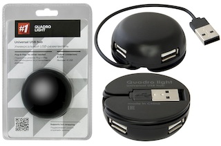 Концентратор USB2 DEFENDER 4PORT QUADRO LIGHT 83201
