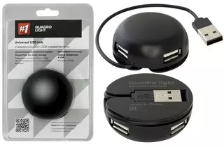 Концентратор USB2 DEFENDER 4PORT QUADRO LIGHT 83201