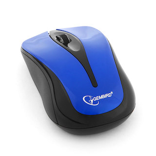 Беспроводная мышь Gembird MUSW-325-B, синий, 2кнопоки+колесо-кнопка, 2.4ГГц, 1000 dpi