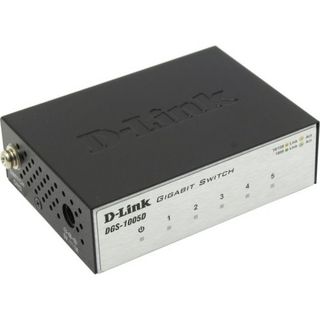 Коммутатор D-Link DGS-1005D/I2A неуправляемый 5x10/100/1000BASE-T