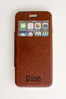 Чехол для Apple iPhone 7 Коллекция Ulitmate Case Насыщенный коричневый CaseGuru (книжка)