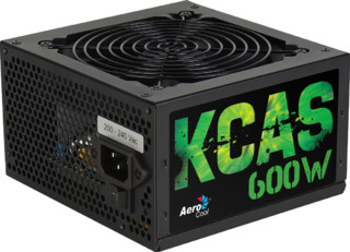 Блок питания Aerocool ATX 600W KCAS-600W PLUS 80+ bronze (24+4+4pin) APFC 120mm fan 7xSATA RTL