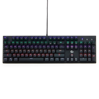 Клавиатура механическая Gembird KB-G550L, USB, черн, переключатели Outemu Blue, 104 клавиши, подсветка 6 цв. 20 режим