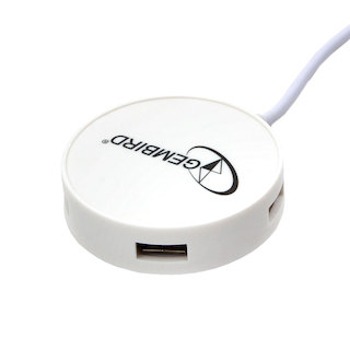 Хаб USB 2.0 Gembird UHB-241 4порта блистер белый