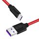 Кабель Hoco X11 Type-C 1m 5A black&red